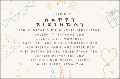 EMOTIONS BOX - 4 Düfte Deiner Wahl